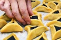 Hamentashen Ozen Haman Purim cookies Royalty Free Stock Photo