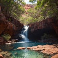 Hamersley Gorge made with Generative AI Royalty Free Stock Photo