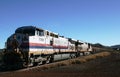 Hamersley Iron ore train on its way from Mount Tom Price mine to Dampier Port Royalty Free Stock Photo