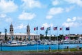 Flags at Bermuda Dockyard