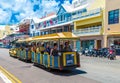 Tram in Hamilton Bermuda