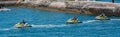 Three Jet Skis Leaving Bermuda Dockyard