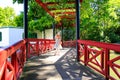 HAMILTON, NZ - FEBRUARY 25, 2015: Chinese Scholar's garden in Hamilton Gardens