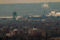 Hamilton Ontario Skyline on a cloudy day Royalty Free Stock Photo