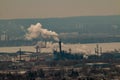 Hamilton Ontario Skyline on a cloudy day Royalty Free Stock Photo