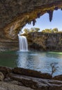 Hamilton Pool Plunge near Austin Texas Royalty Free Stock Photo