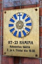 Beautiful sign with the address