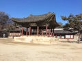 Haminjeong Pavilion of Changgyeong Palace under Blue Sky