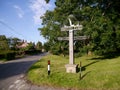 Attractive and ornate village sign Royalty Free Stock Photo