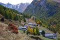 The hamlet Les Chalmettes located along the Cristillan valley above Ceillac village, Queyras Regional Natural Park