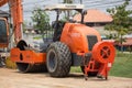 HAMM road roller on Construction site