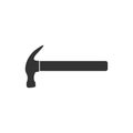 Hammer icon flat