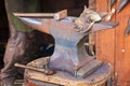 Hammer on blacksmith anvil