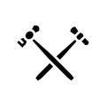 hammer blacksmith glyph icon vector illustration Royalty Free Stock Photo