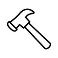 Hammer, construction Tool Icon Royalty Free Stock Photo