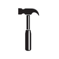 Hammer construction tool on white isolated background. Vector image Royalty Free Stock Photo