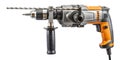 Hammer drill for drilling through tough electrical materials Royalty Free Stock Photo