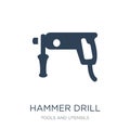hammer drill icon in trendy design style. hammer drill icon isolated on white background. hammer drill vector icon simple and Royalty Free Stock Photo