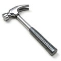 Hammer icon 3D render isolated on white background Royalty Free Stock Photo
