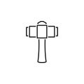 Hammer icon. Element of historical games icon Royalty Free Stock Photo