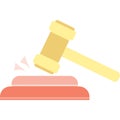 Hammer icon judge gavel vector auction mallet