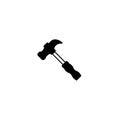 Hammer icon. Single flat icon isolated on white background. vector illustration.,Support concept. consumer services. Royalty Free Stock Photo