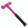 Hammer isolated on white background. 3d render front view Royalty Free Stock Photo