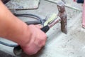 Hammer manual mason work floor tool