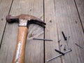 Hammer and nails 5 Royalty Free Stock Photo