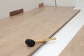 Hammer on New Laminate Floor