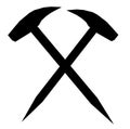 Hammer and pick symbol