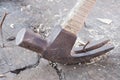 Hammer and nails Close Up. Royalty Free Stock Photo