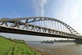 Hammer railway bridge over the Rhine at Dusseldorf Royalty Free Stock Photo