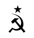 Hammer and sickle communism symbol Royalty Free Stock Photo