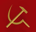 Hammer and sickle, 3d render