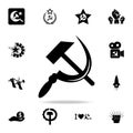 hammer and sickle icon. Detailed set of communism and socialism icons. Premium graphic design. One of the collection icons for Royalty Free Stock Photo