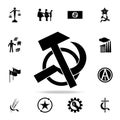 hammer and sickle icon. Detailed set of communism and socialism icons. Premium graphic design. One of the collection icons for Royalty Free Stock Photo