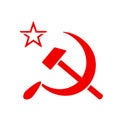 Hammer and sickle, Soviet Union USSR red symbol