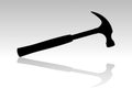 Hammer Silhouette Royalty Free Stock Photo