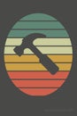 Hammer symbol vector illustration