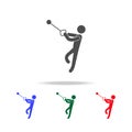 Hammer throw icons. Elements of sport element in multi colored icons. Premium quality graphic design icon. Simple icon for