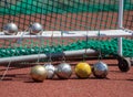 Hammer throw on the track and field stade. Horizontal sport poster, greeting cards, headers, website Royalty Free Stock Photo