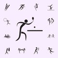 hammer throwing icon. Elements of sportsman icon. Premium quality graphic design icon. Signs and symbols collection icon for Royalty Free Stock Photo
