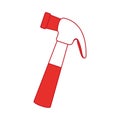 Hammer tool isolated icon Royalty Free Stock Photo