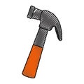 Hammer tool isolated icon Royalty Free Stock Photo