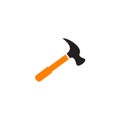 Hammer tool logo design vector template