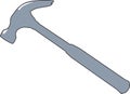 Hammer on a White Background. Vector Illustration