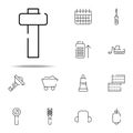 hammer for wood icon. construction icons universal set for web and mobile