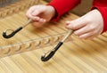 Hammered dulcimer musical Royalty Free Stock Photo