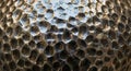 Hammered Metal Texture Close-up Background Royalty Free Stock Photo